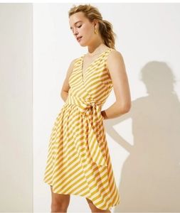 NWT Loft Stripped Sleeveless Dress